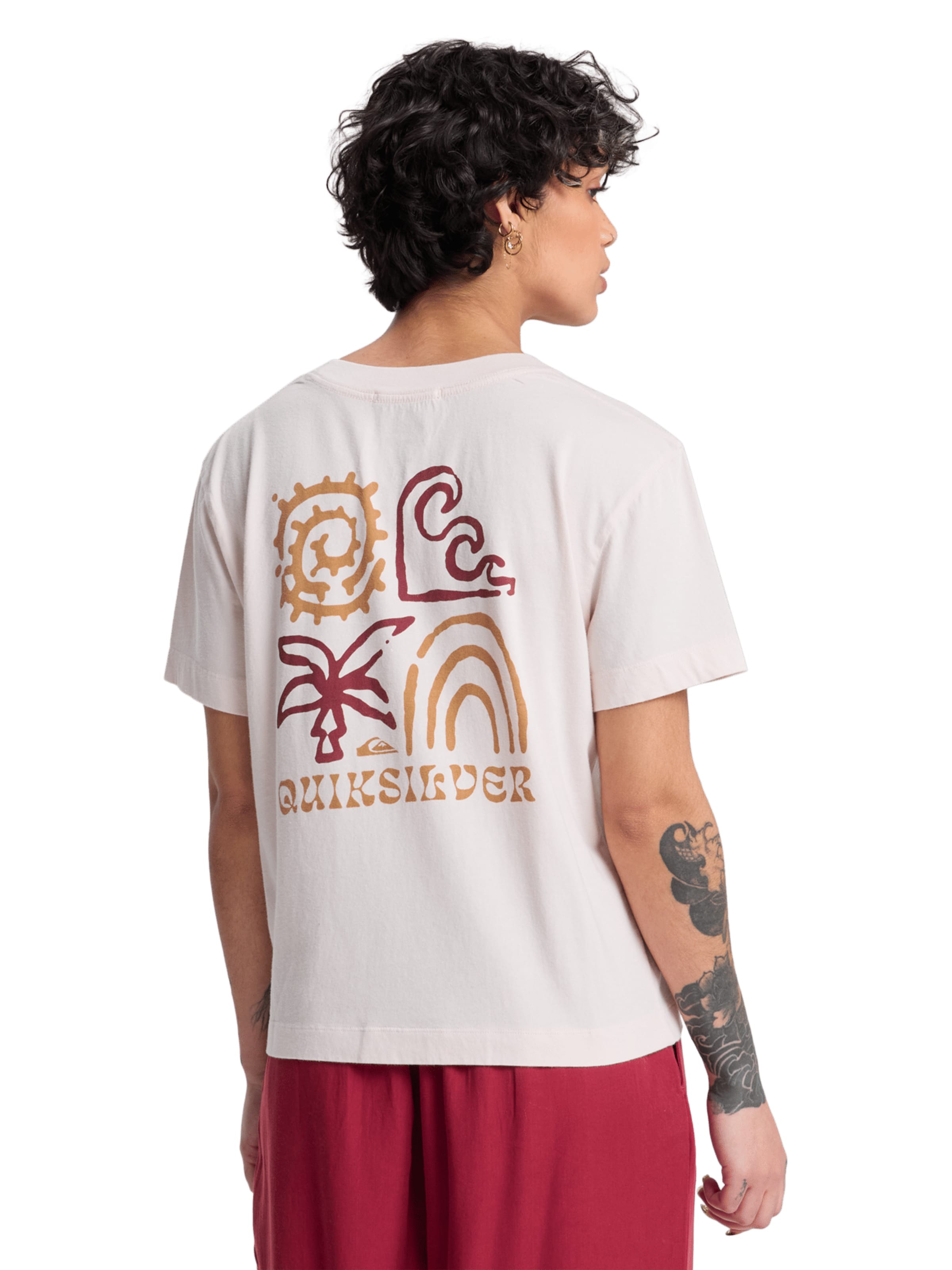 QUIKSILVER Μπλουζάκι σε λευκό