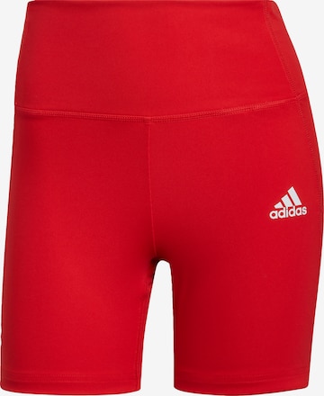 ADIDAS SPORTSWEAR Skinny Sportshorts 'Designed to Move' in Rot: predná strana