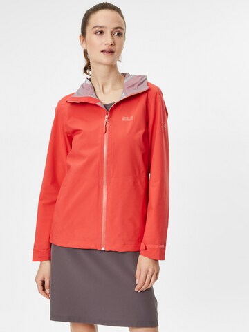 Veste outdoor JACK WOLFSKIN en rouge : devant