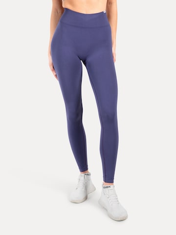 Smilodox Skinny Leggings in Blue: front