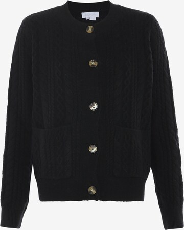 BLONDA Knit Cardigan in Black: front