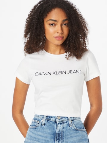 Calvin Klein Jeans Tričko – černá: přední strana