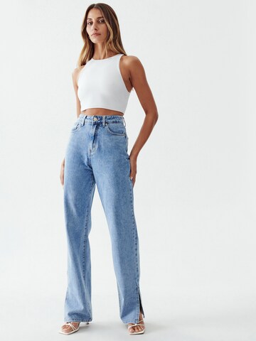 Calli Regular Jeans in Blauw: voorkant