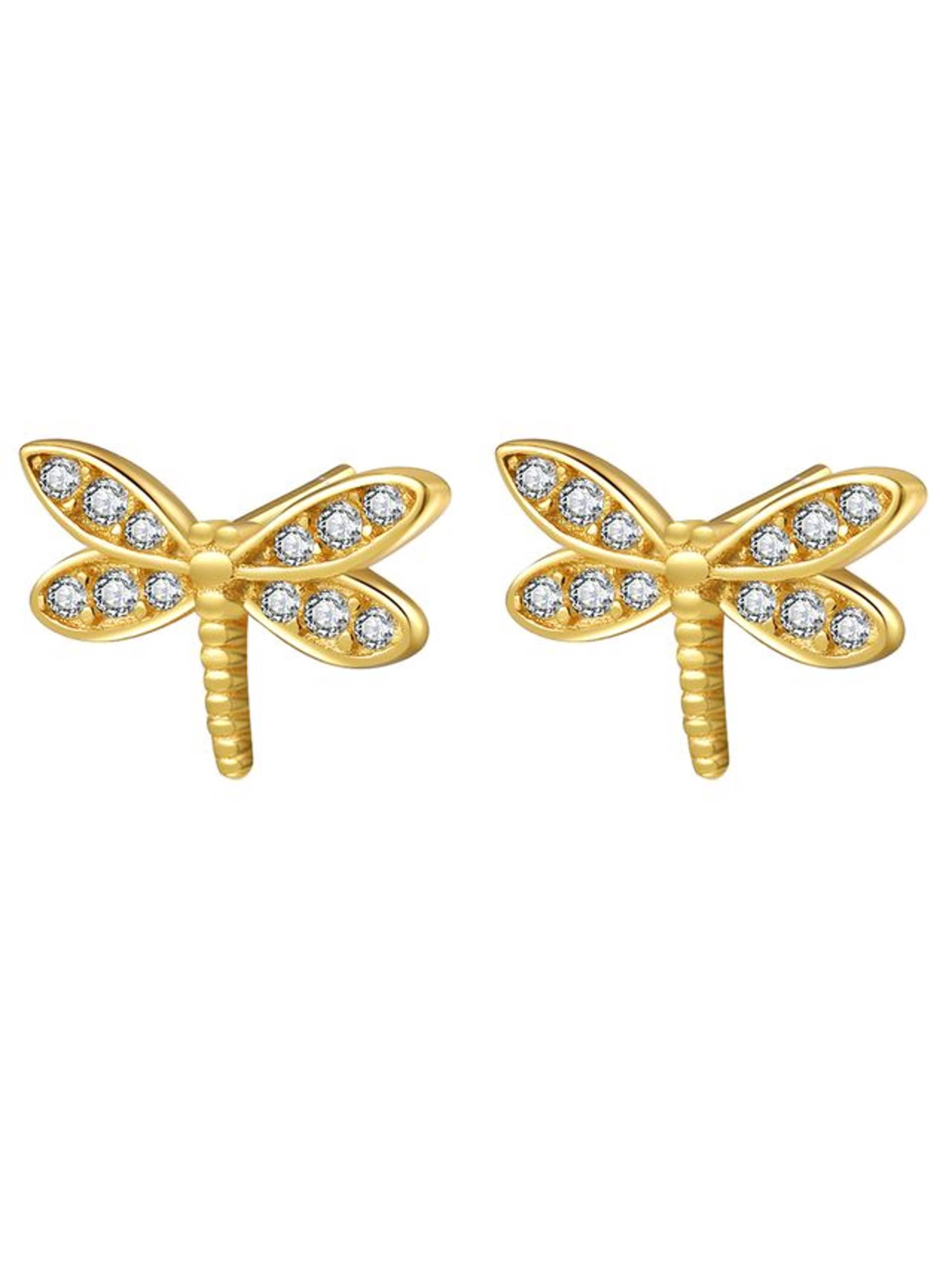 Hey Happiness Pendientes 'Dragon Whisper' en oro, Vista del producto