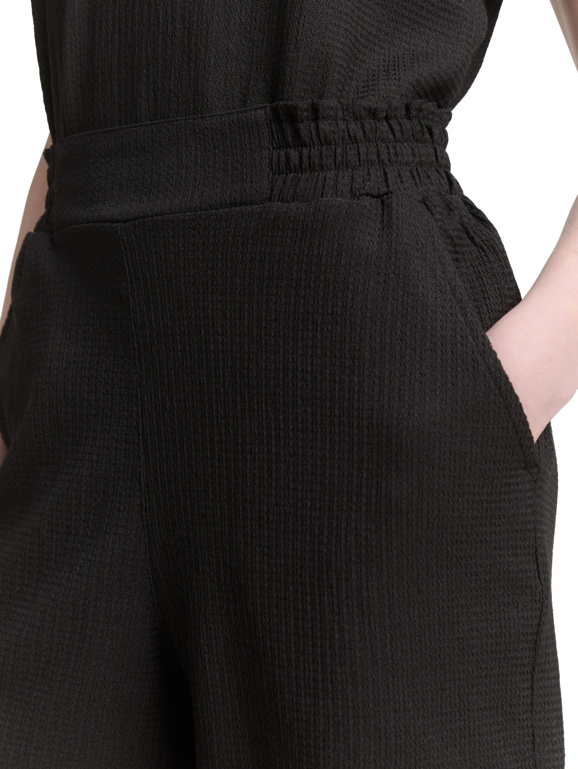 TOM TAILOR DENIM Loose fit Pants in Black