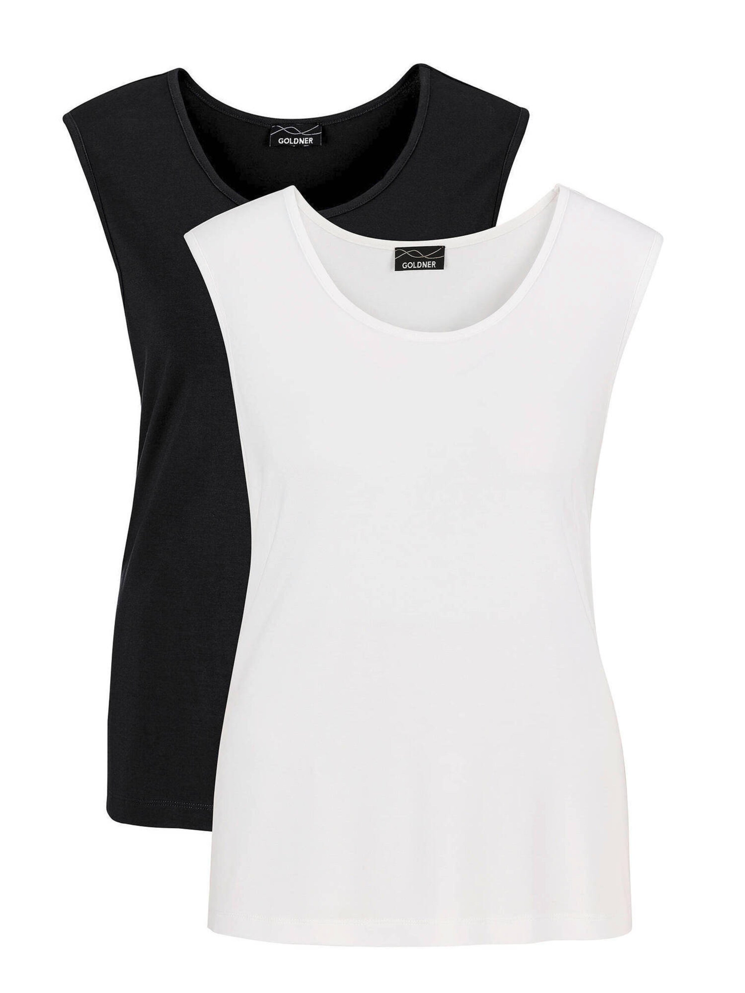 Goldner Top in Zwart: voorkant