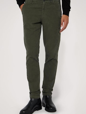Trussardi Regular Broek in Groen: voorkant