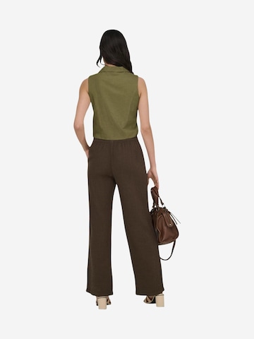 Gilet 'Jdymilan Linen S/L Waistcoat Tlr 15366390' di Jaqueline de Yong in verde