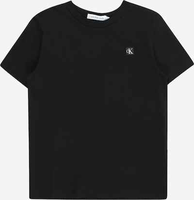 Tricou Calvin Klein Jeans pe negru / alb, Vizualizare produs