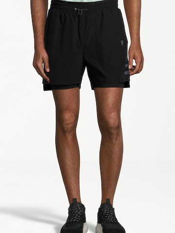 FILA Regular Sportshorts 'ROUBAIX' in Schwarz: predná strana