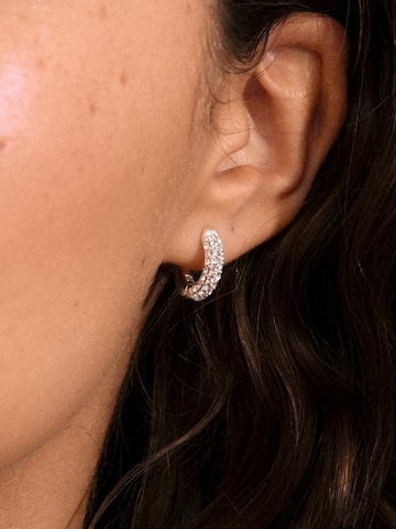 Pilgrim Oorbellen 'TATUM' in Zilver: voorkant