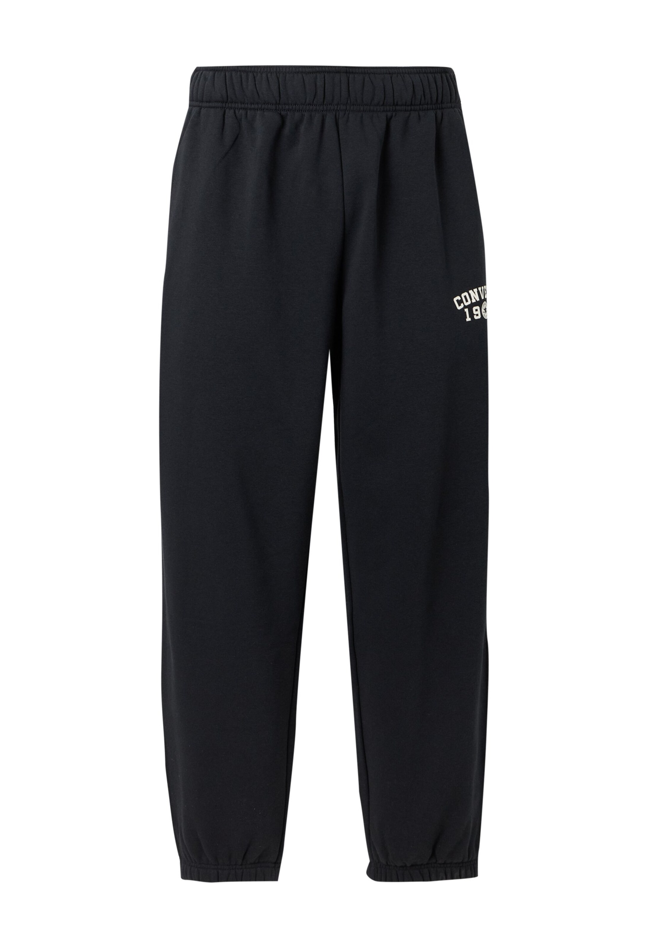 CONVERSE Tapered Trousers '1908' in Black: front