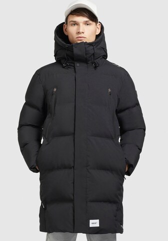 khujo Winter Coat 'Clide' in Black: front