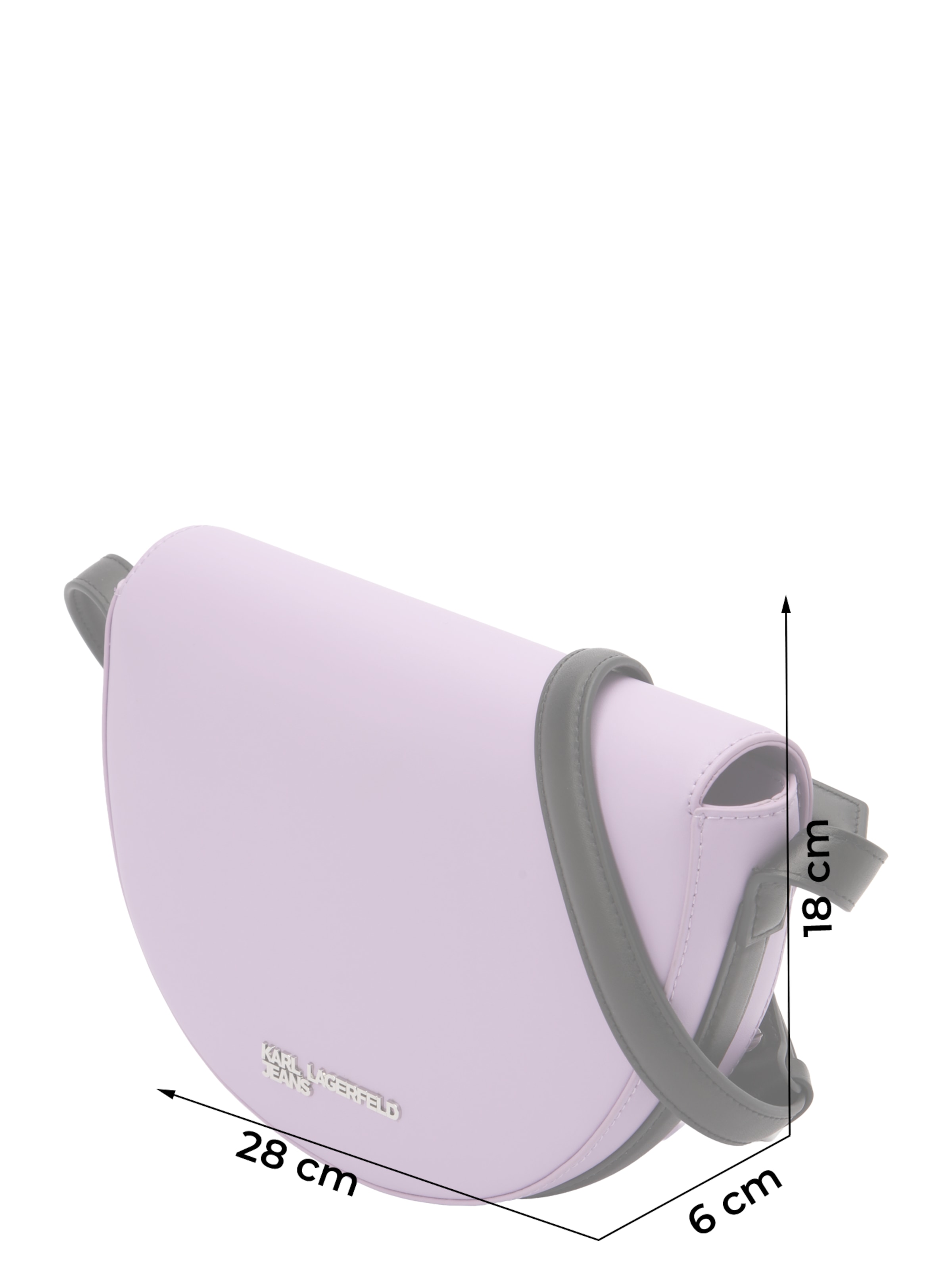 KARL LAGERFELD JEANS Torba za čez ramo 'IKON PEBBLE' | vijolična barva: sprednja stran