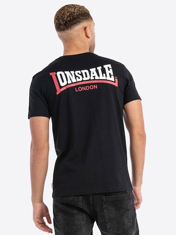 LONSDALE - Camiseta 'Dale' en negro: frente