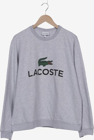 LACOSTE Sweatshirt & Zip-Up Hoodie in XL in Grey: front