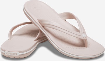 Crocs T-bar sandals in Beige: front