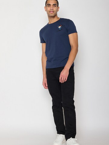 GREENBOMB Shirt 'Lifestyle Skier' in Blauw