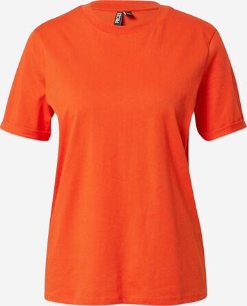 PIECES Shirt 'Ria' in Orange: front