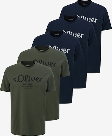 s.Oliver Shirt 'Basic' in Blau: Vorderseite