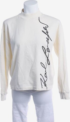 Karl Lagerfeld Sweatshirt & Zip-Up Hoodie in M in White: front