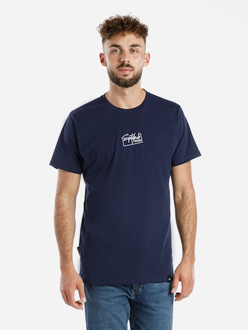 T-Shirt 'Dennis' SPITZBUB en bleu : devant