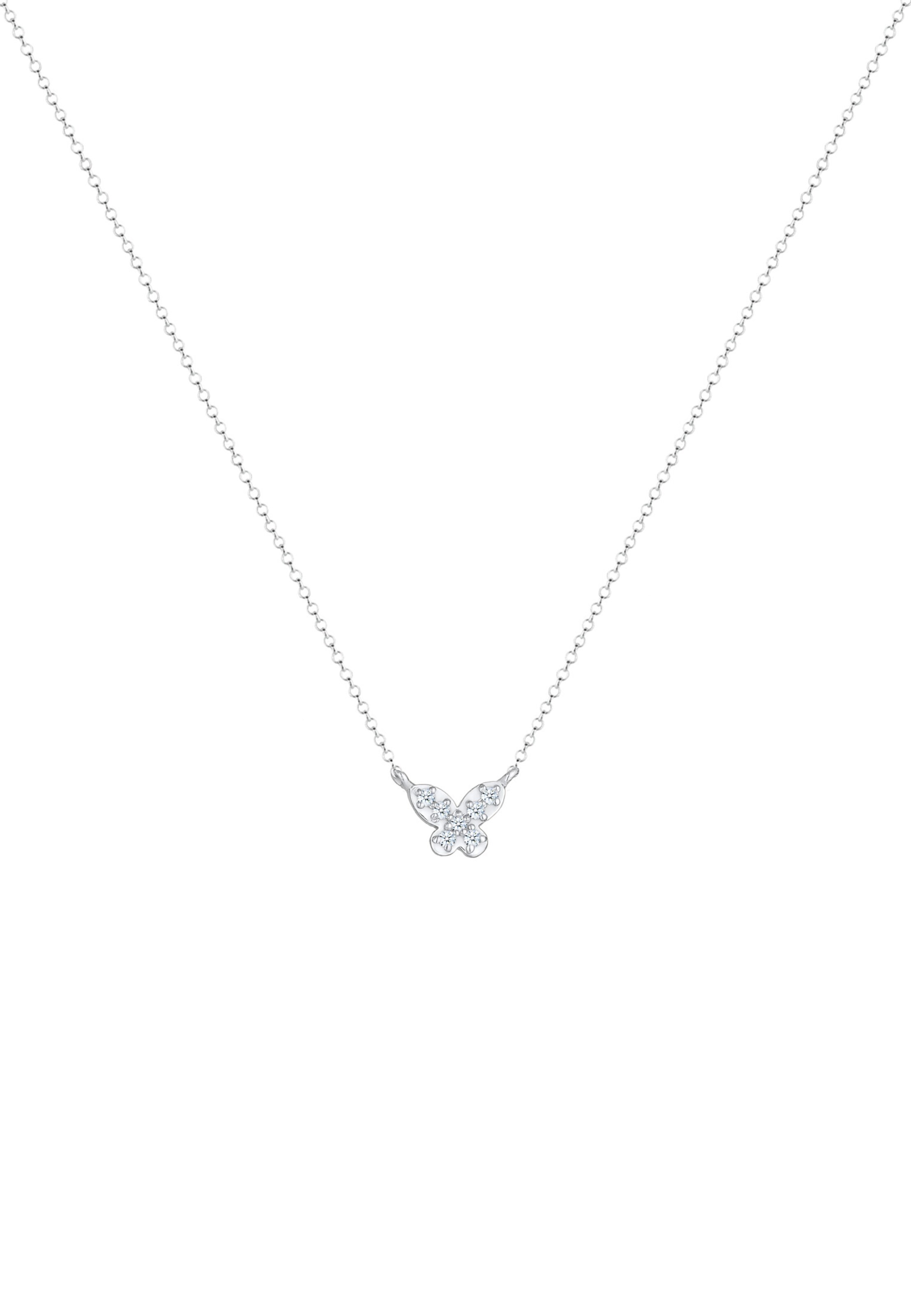 Elli DIAMONDS Necklace 'Schmetterling' in Silver