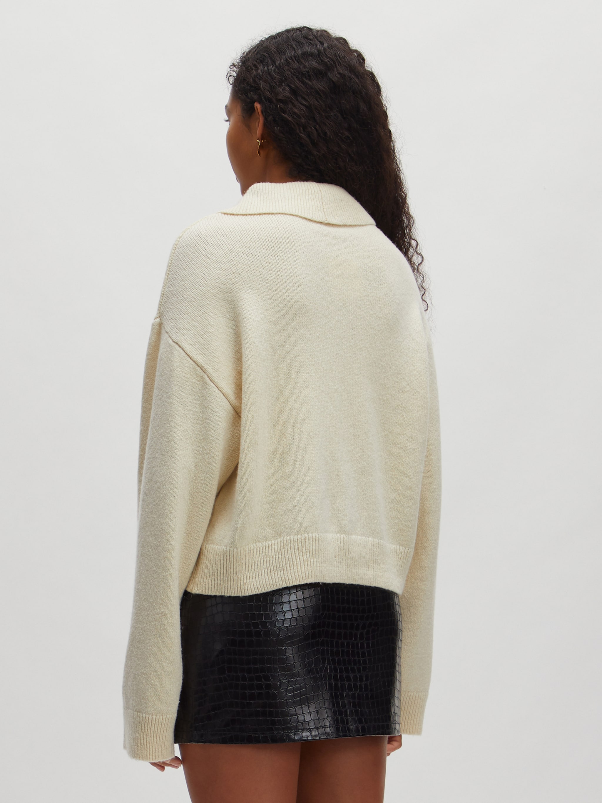 EDITED Produkte Strickjacke 'Edda' weiß