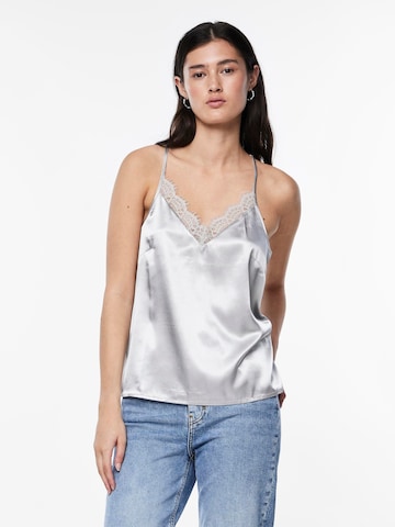 PIECES Blouse 'SKYE' in Grey: front