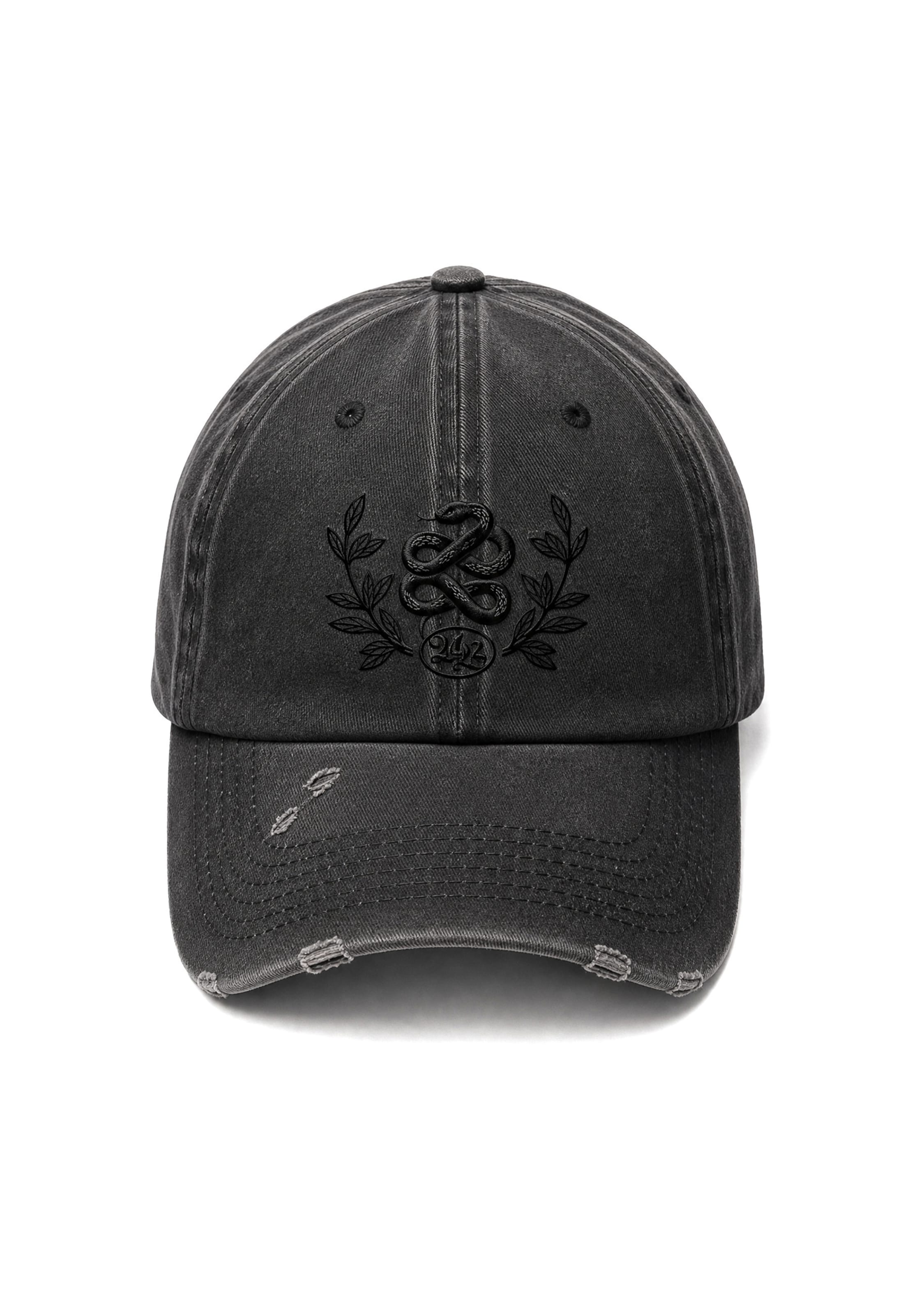 Cappello da baseball 'MERCY' di Vertere Berlin in nero: frontale
