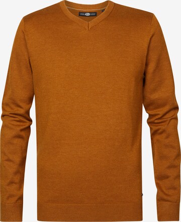 Petrol Industries Sweater 'Alton' in Brown: front