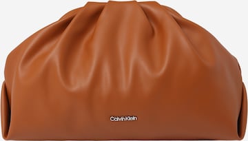 Pochette Calvin Klein en marron : devant