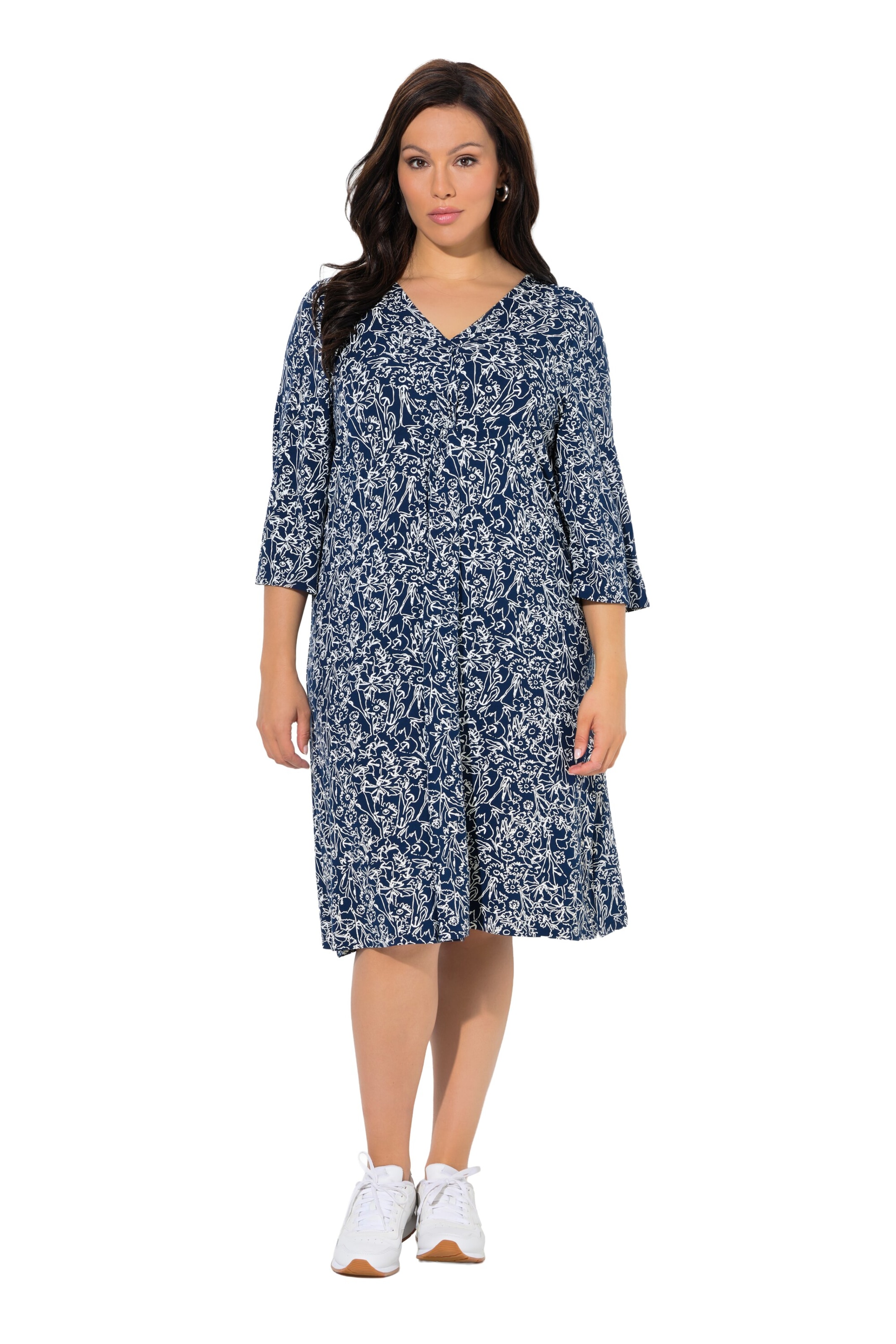 Ulla Popken Dress in Blue: front