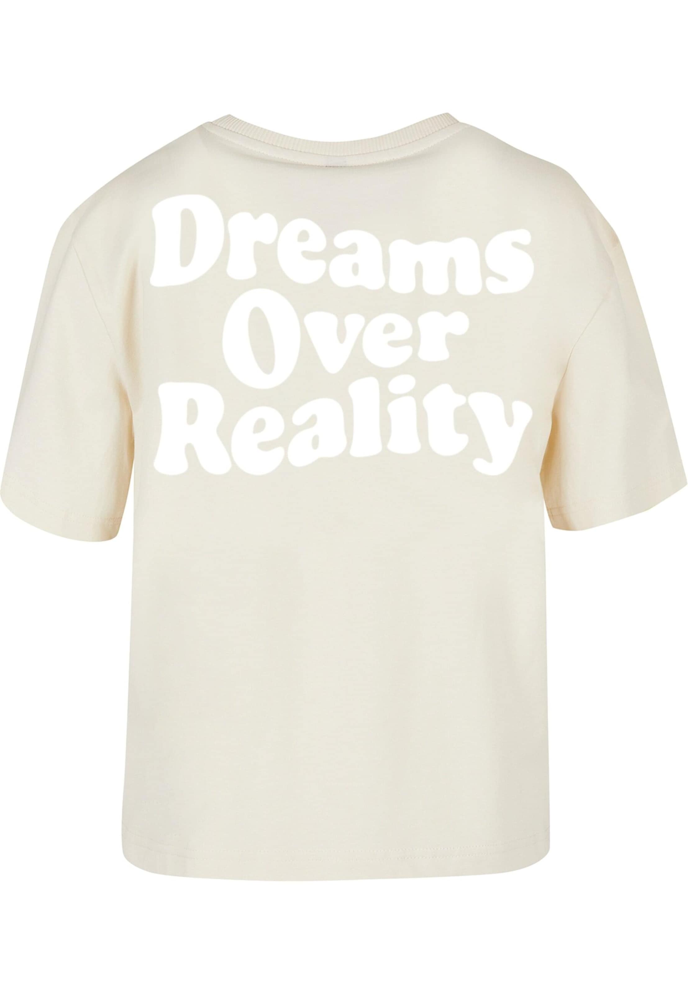 Mister Tee Majica 'Dreams Over Reality' | bež barva