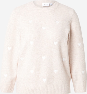 Pullover 'VIHEART' di VILA in beige: frontale