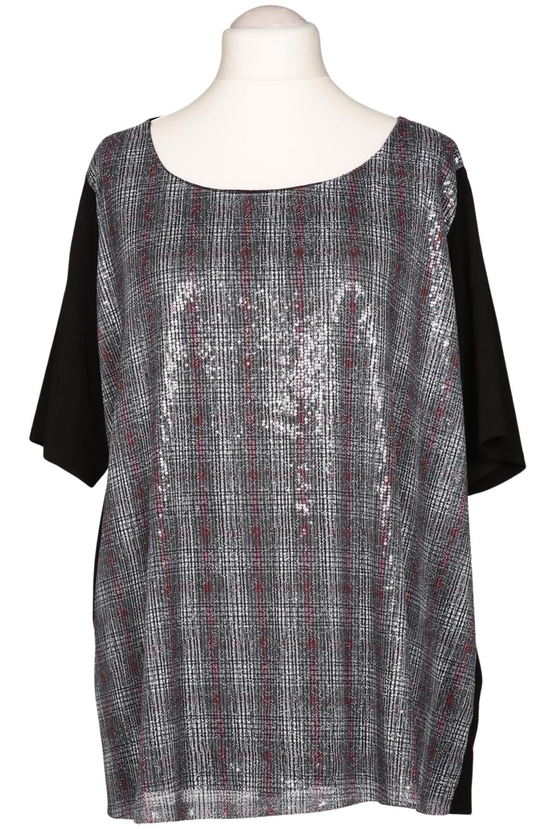 Marina Rinaldi Bluse XXL in Schwarz: Vorderseite