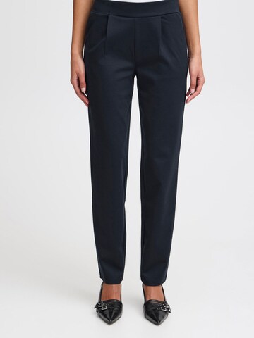 ICHI - regular Pantalón chino ' Kate ' en azul: frente