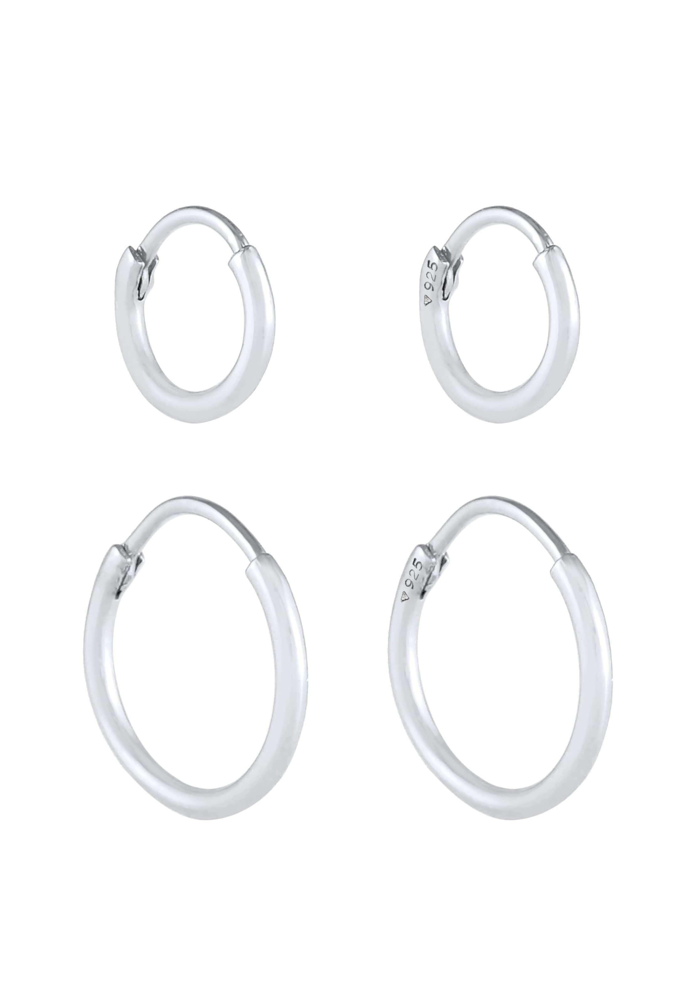 Boucles d'oreilles 'Creolen' KUZZOI en argent