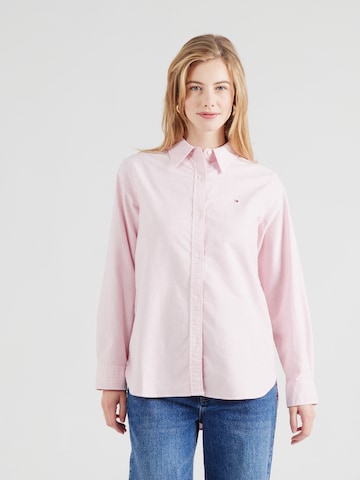Chemisier TOMMY HILFIGER en rouge : devant