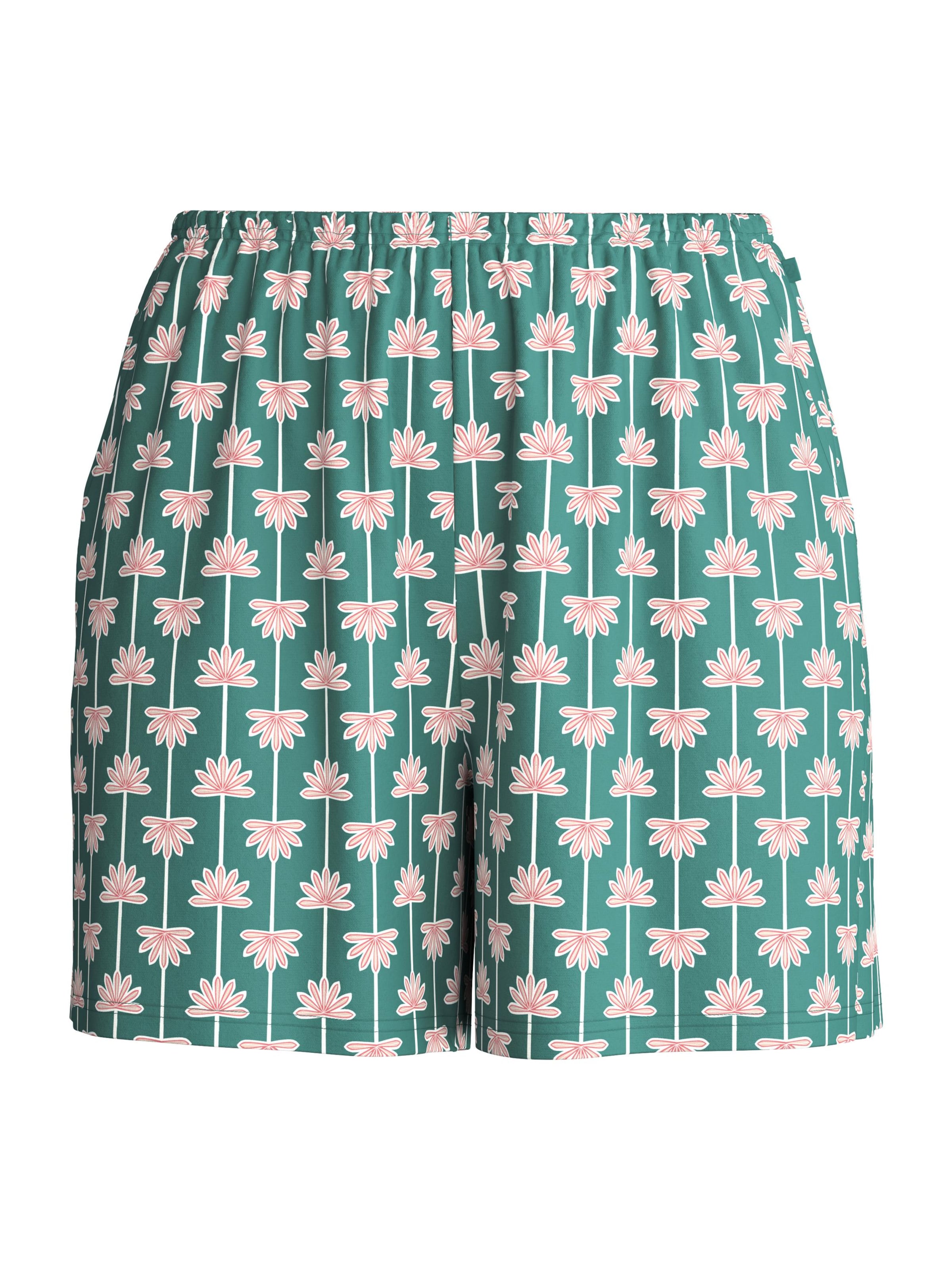 CALIDA Pajama Pants 'Favourites Beach' in Green: front