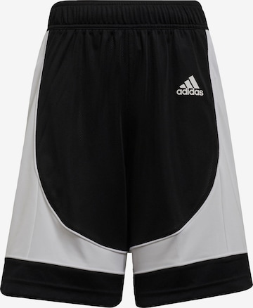 ADIDAS PERFORMANCE Loosefit Sportbroek in Zwart: voorkant