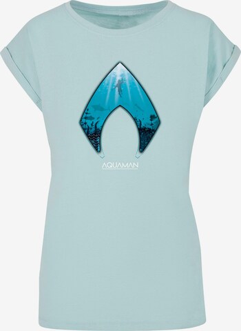 ABSOLUTE CULT T-Shirt 'Aquaman - Ocean' in Blau: predná strana