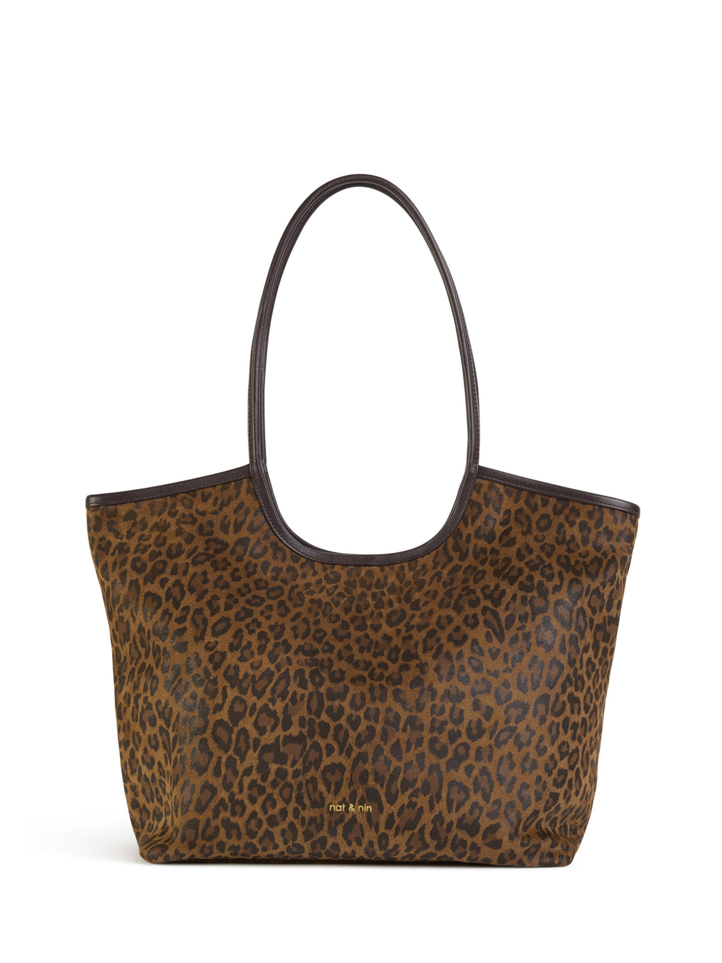 Nat&Nin Shopper ' MILAN ' in Brown: front