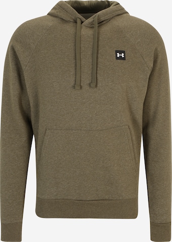 UNDER ARMOUR Sport sweatshirt 'Rival' i grön: framsida