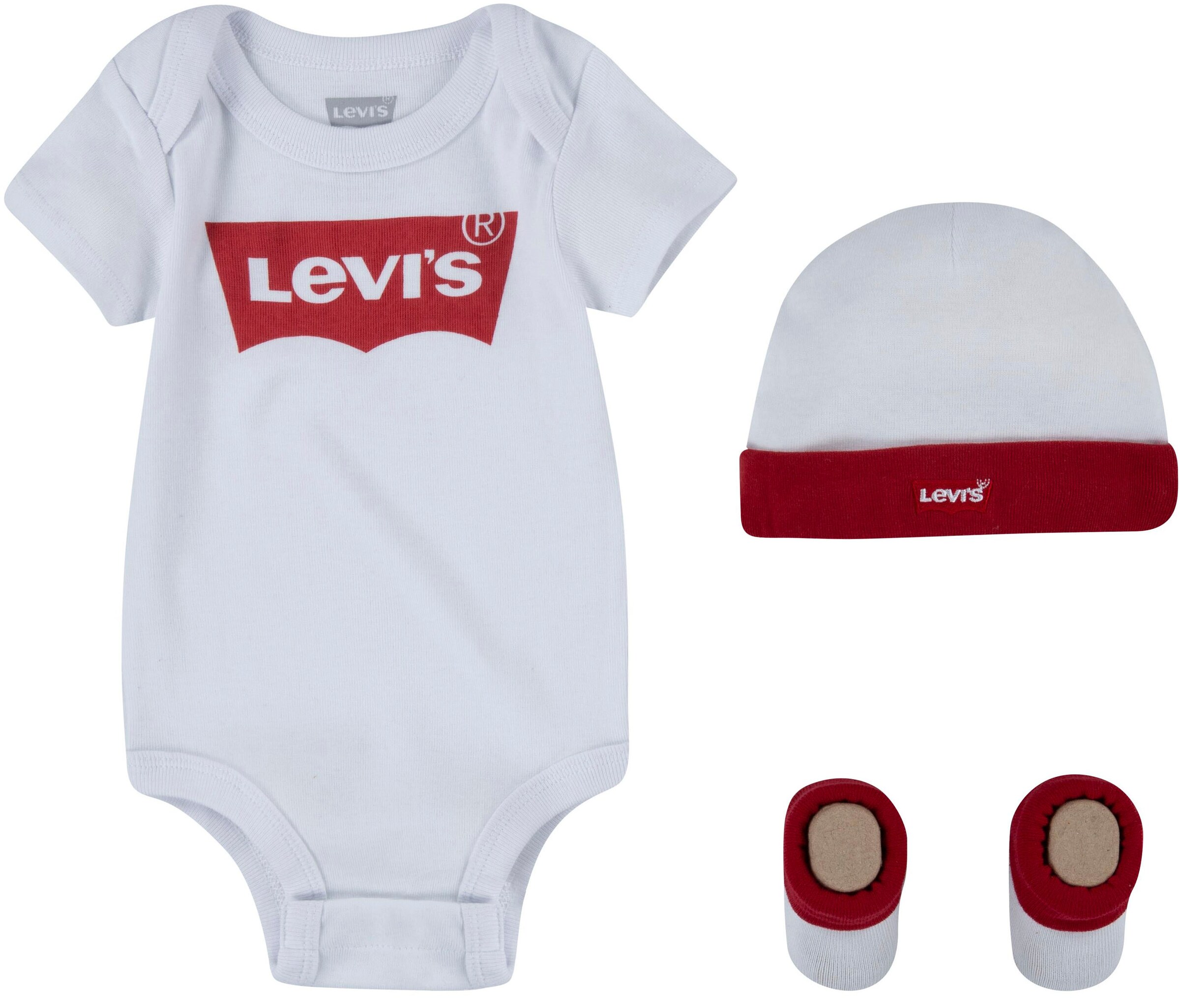 Levi's Kids Romper/Bodysuit in White: front