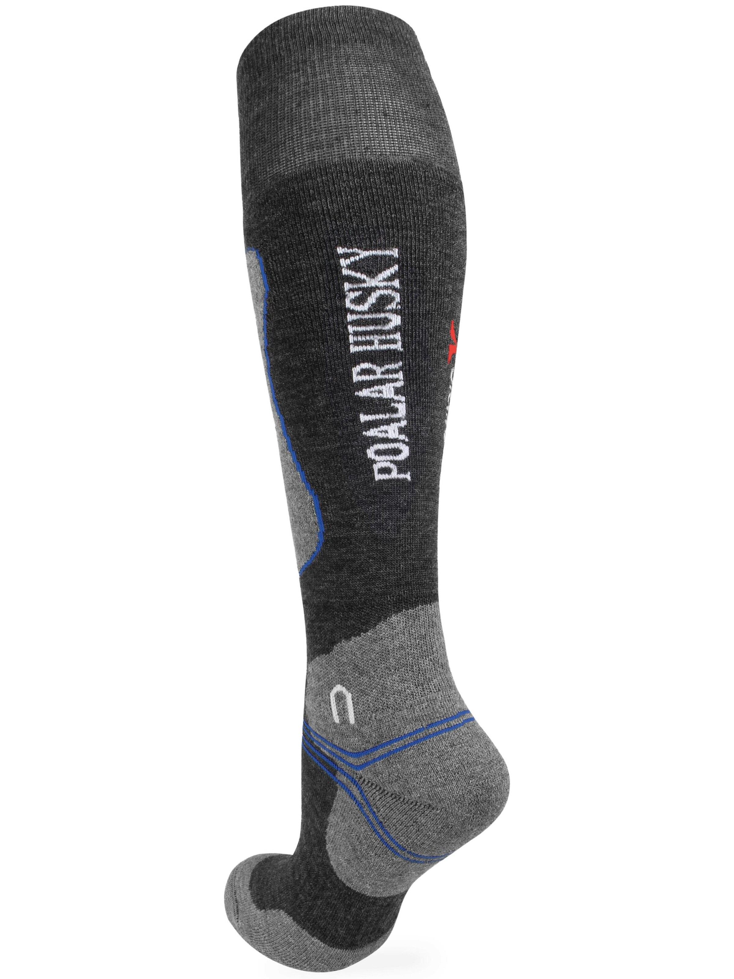 Chaussettes montantes Polar Husky en gris