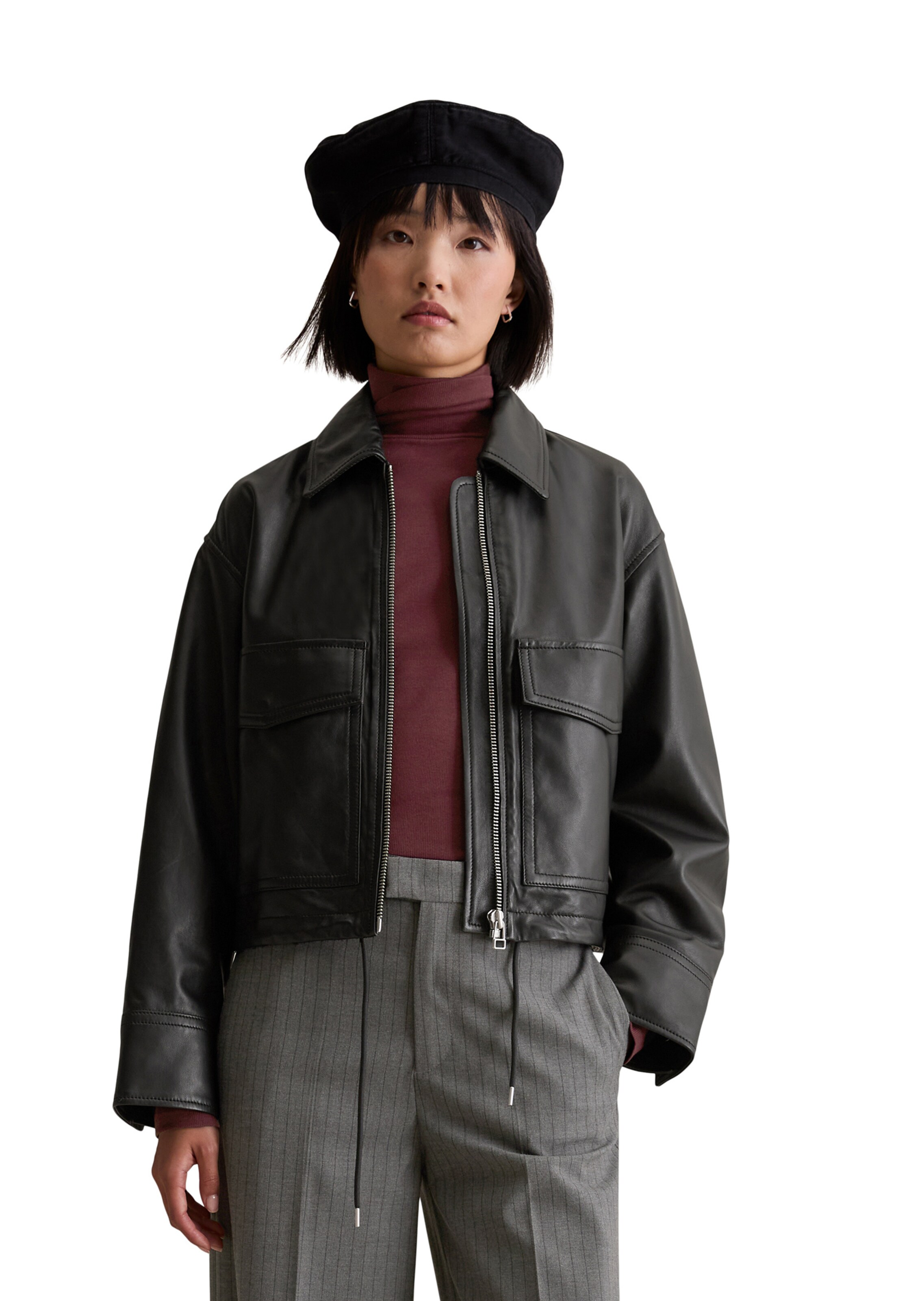 Marc O'Polo DENIM Between-season jacket in Black: front