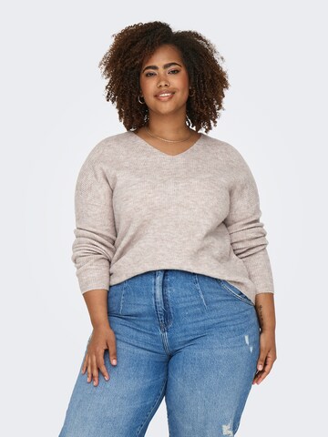 Pull-over ONLY Carmakoma en gris : devant