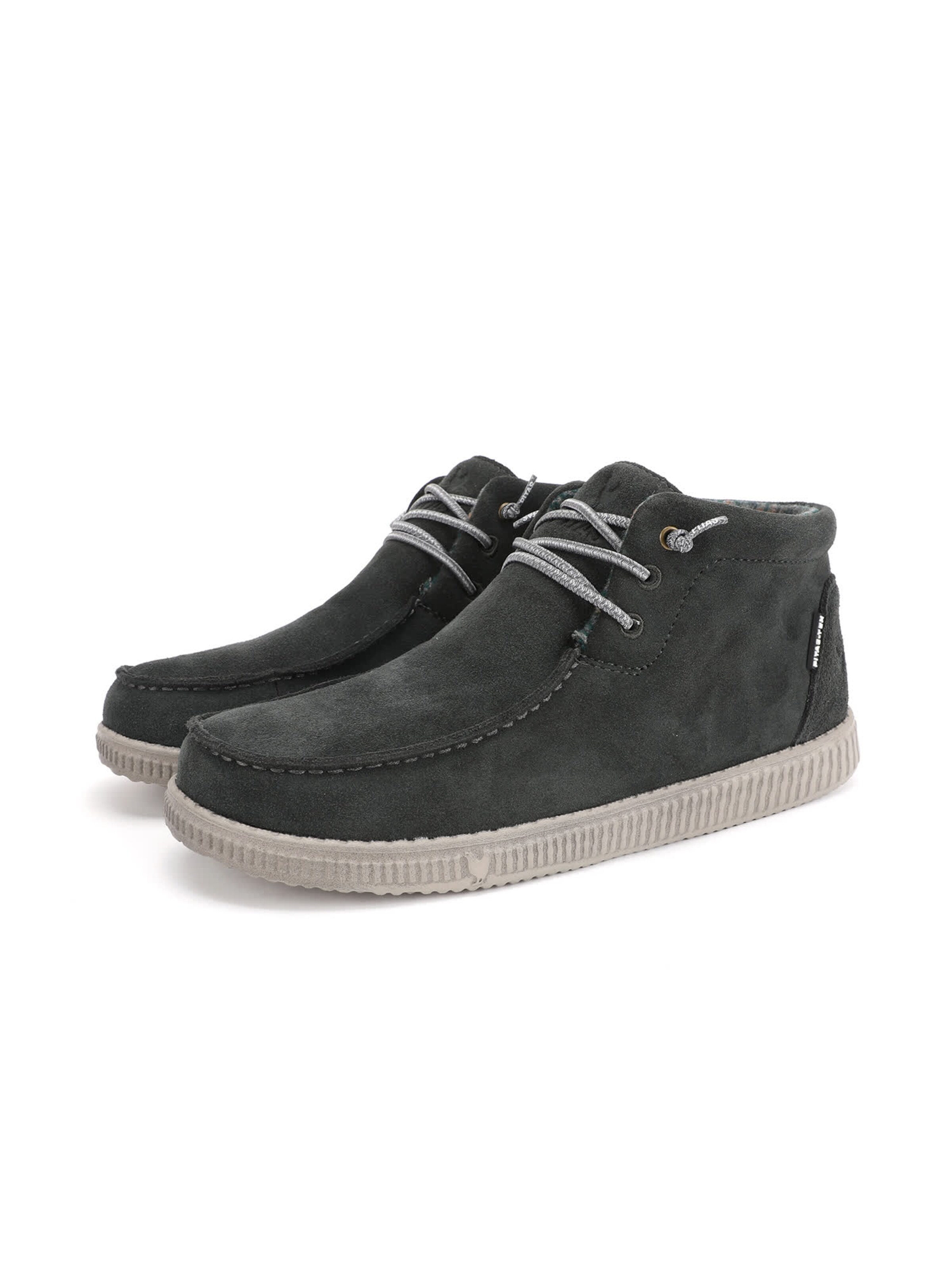 Walk In Pitas Lace-up boots 'Wallabee' in Grey: front