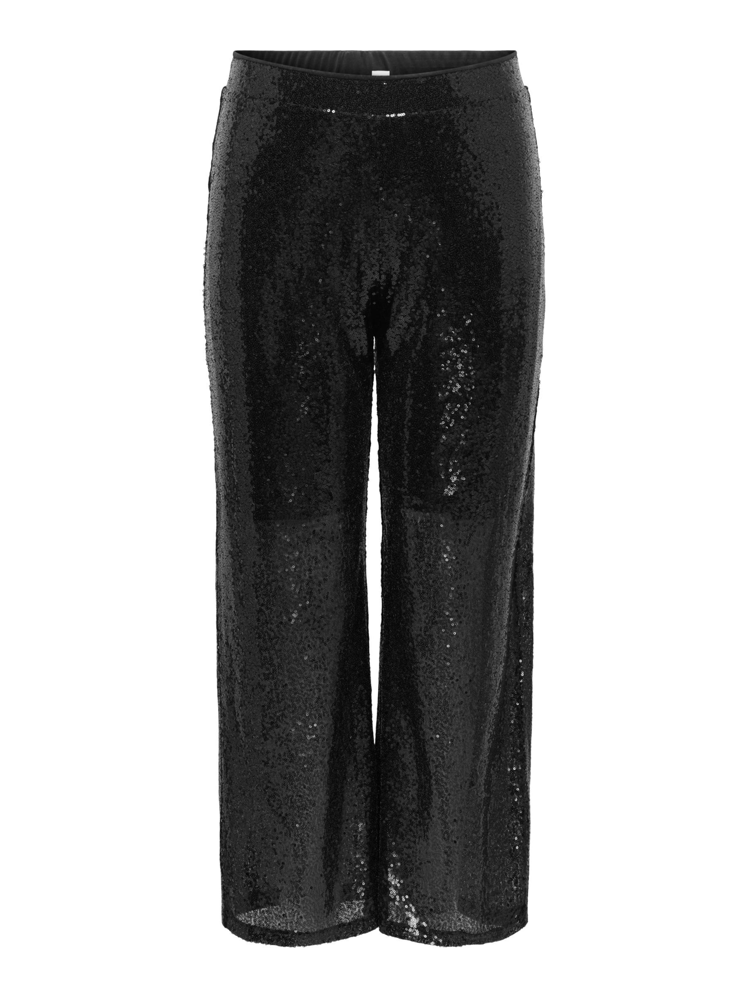 ONLY Carmakoma - Pierna ancha Pantalón 'CARBecca' en negro: frente